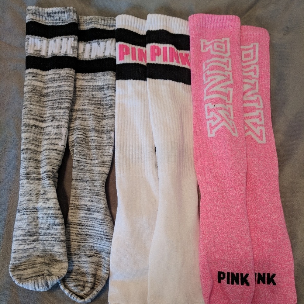 3 pairs of Victoria Secret PINK Socks
